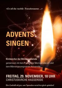 2024_Adventssingen Chöre Plakat