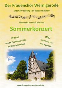 2022 Plakat zum Sommerkonzert am 18.09.2022 f&uuml;r Homepage.